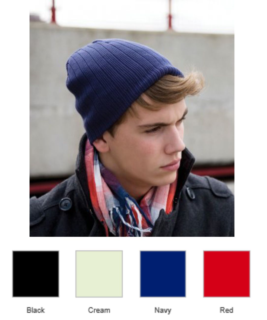 Result RC074 Double Knit Cotton Beanie - Click Image to Close
